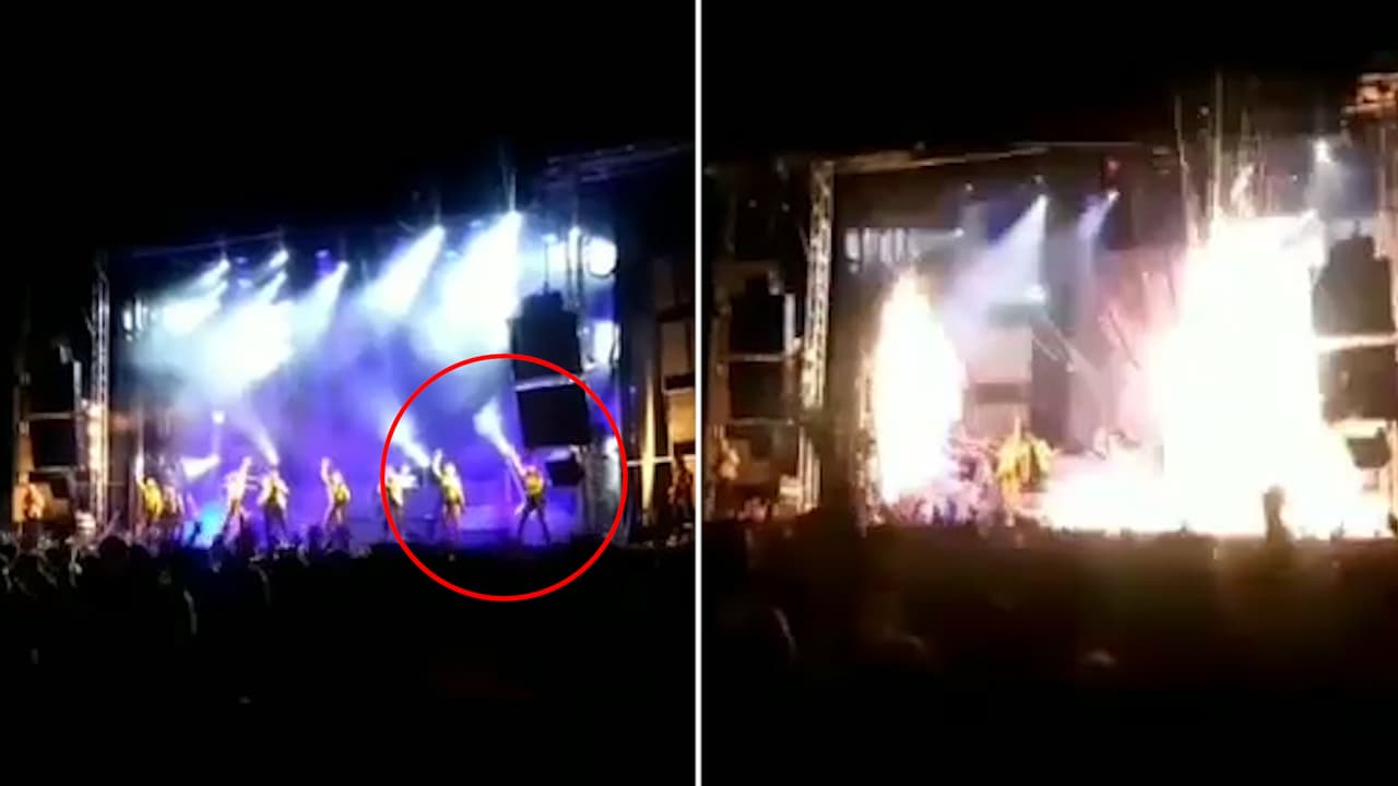 Imágenes fuertes: bailarina muere en España tras estallarle una pieza de pirotecnia en el estómago