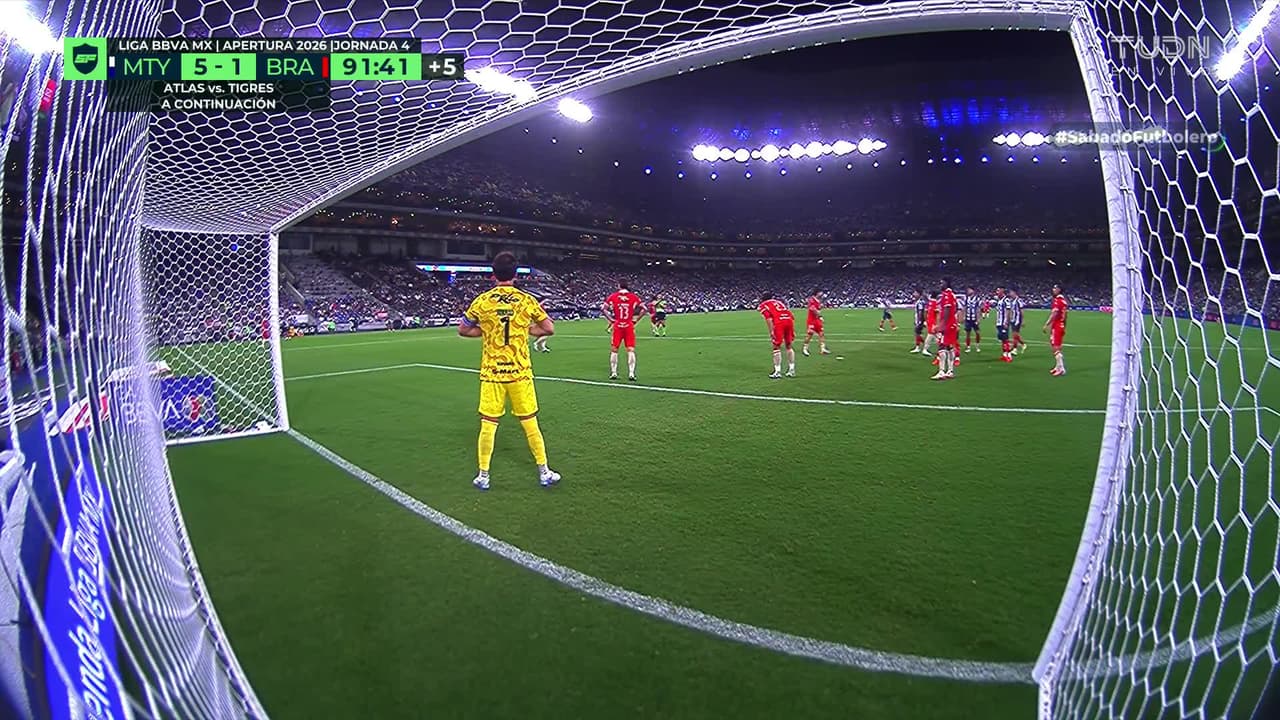 ¡GOL!  anota para Monterrey. Jorge Rodríguez