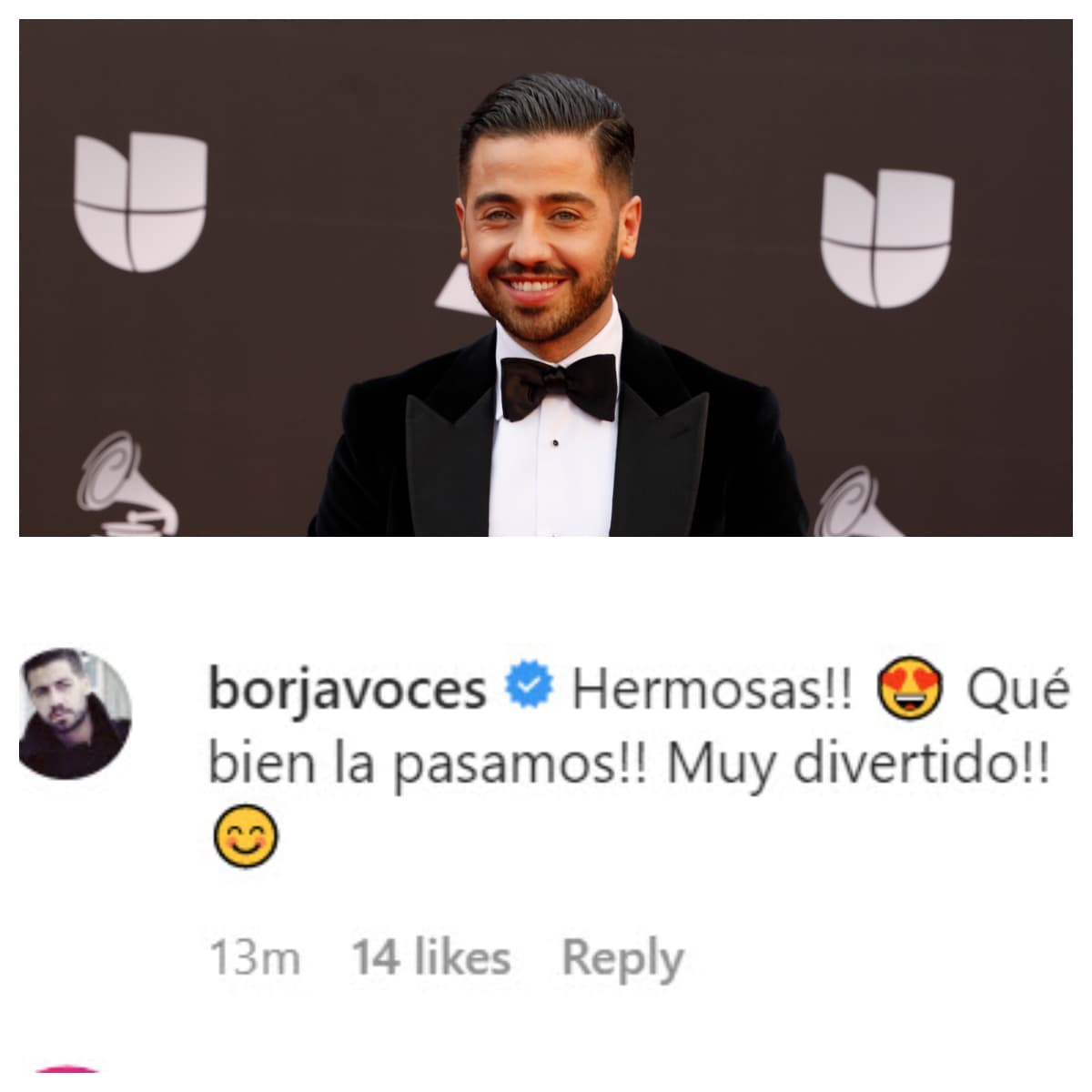 "¡Hermosas! 
<b>¡Qué bien la pasamos!</b> ¡Muy divertido!", relató el también presentador del 
<b><a href="https://www.univision.com/noticias/edicion-digital" target="_blank">Noticiero Univision Edición Digital. </a></b>
<br>