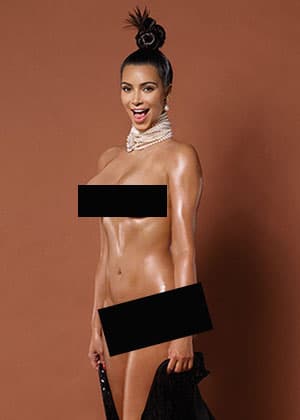 Imposible olvidar el día que rompió el internet con este posado para la revista PAPER.