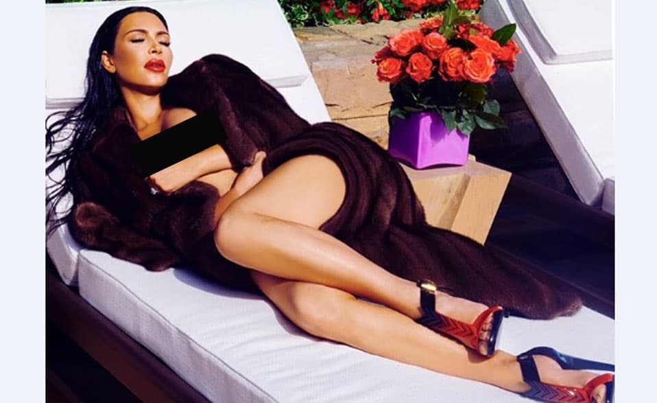 Sin duda Kim tiene la autoestima por los cielos.