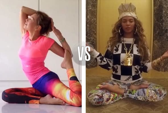 Thalía y Beyoncé tienen mucho en común y una de sus debilidades es el yoga, ¿a quién prefieres?