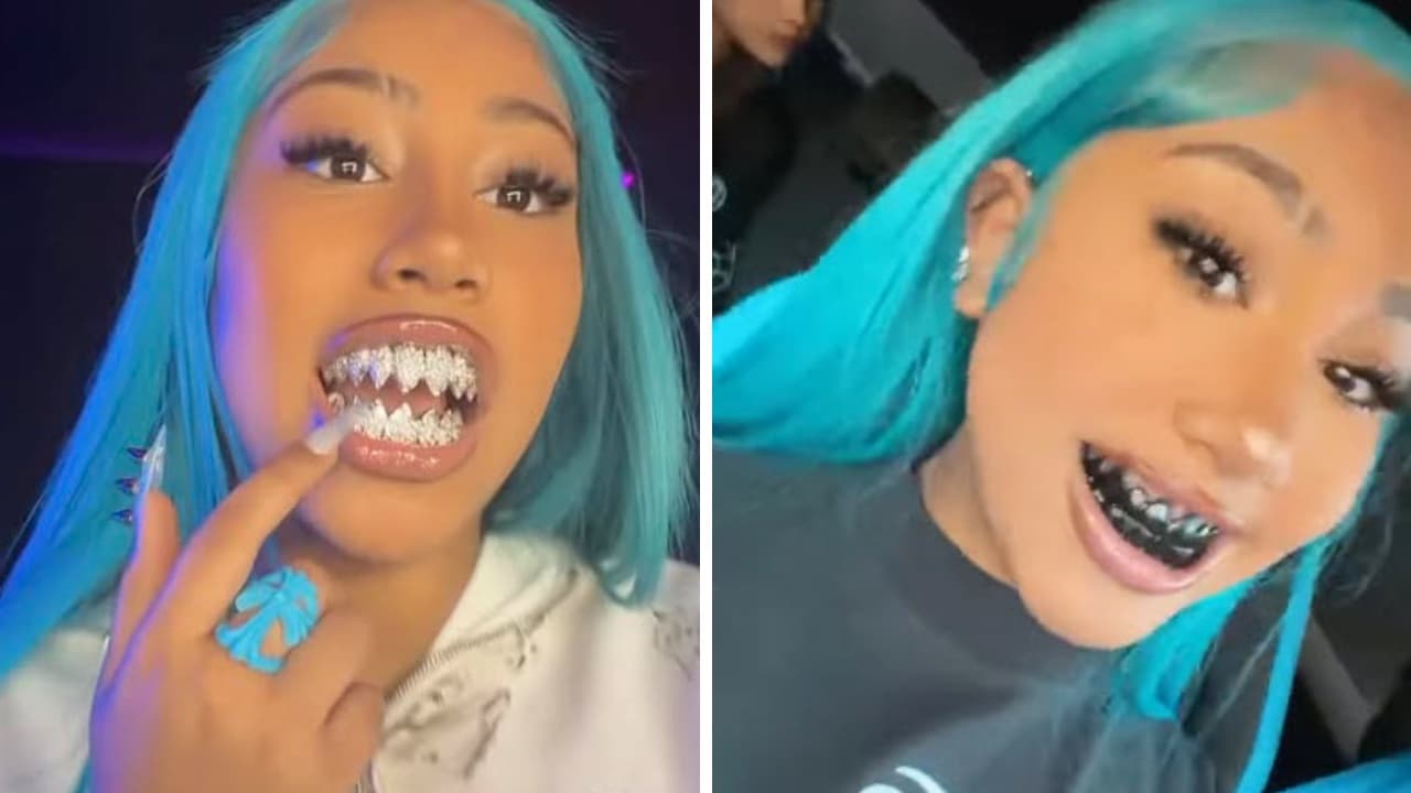 North West y sus carísimas fundas dentales: así luce la hija de Kim Kardashian