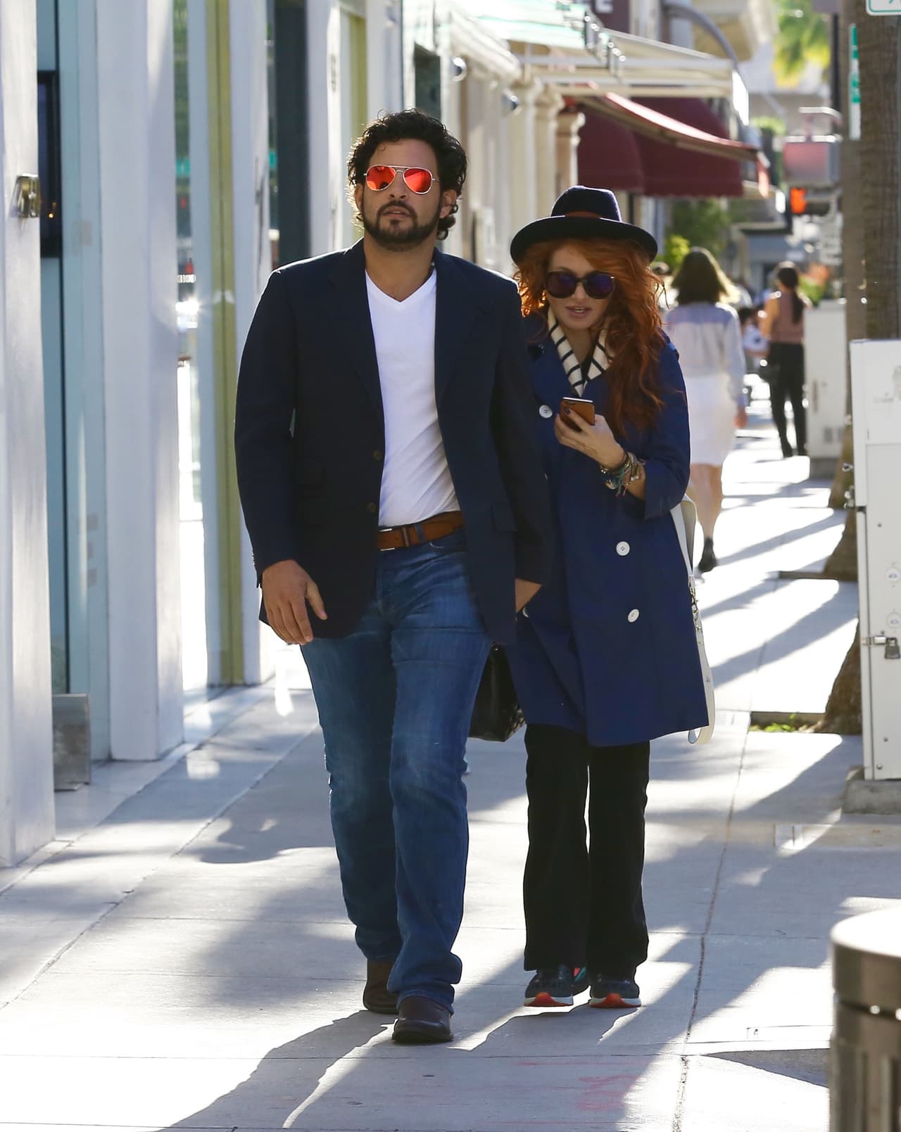 Hace unos días también vimos a Rubio con otro abrigote.