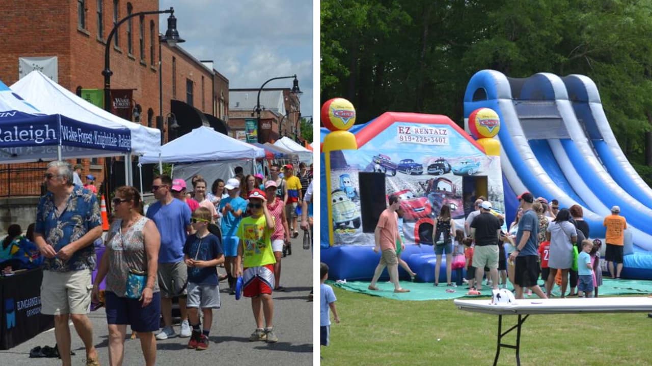 Todo listo para el Meet in the Street Festival en Wake Forest