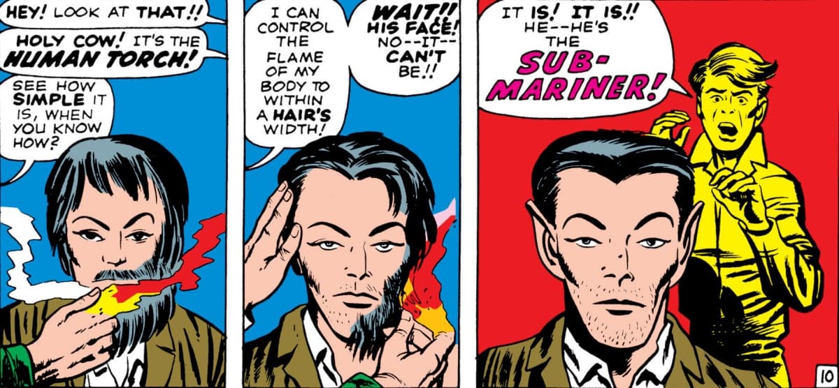 Namor con los Fantastic Four