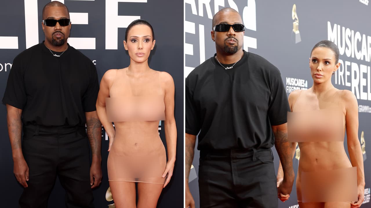 Kanye West así reacciona tras supuestamente ser echado de los GRAMMY por vestido de su pareja