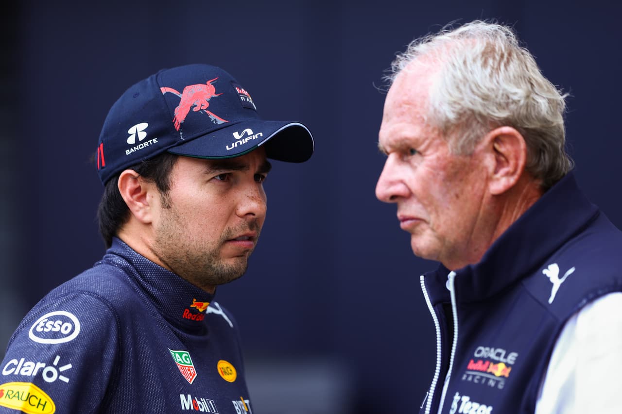 Checo Pérez le 'roba' elogio a Helmut Marko en apenas una carrera