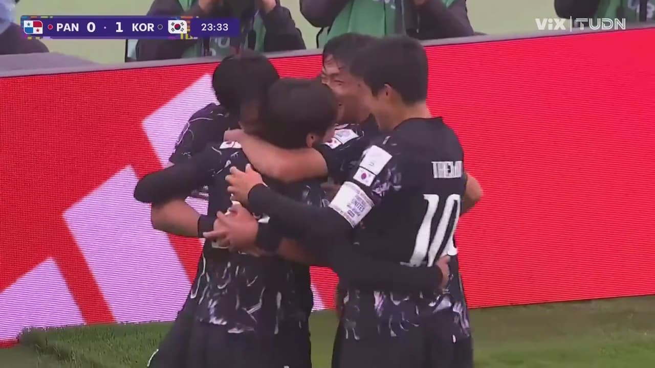 ¡Golazo de Corea! Hyun-Min Kim abre el marcador con tiro angulado