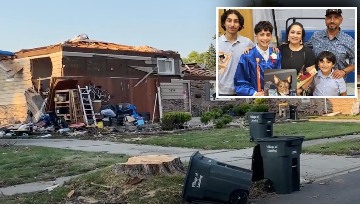 Tornado en Lansing provoca en minutos que la familia Magaña quede sin casa por 9 meses