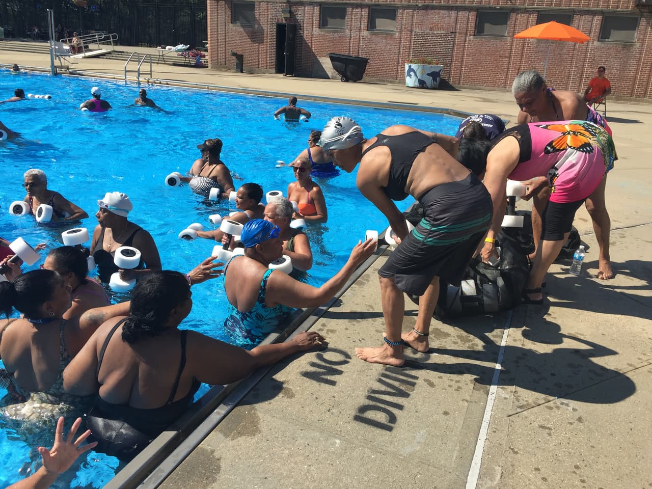 El parque es el principal centro de recreación en East Harlem.