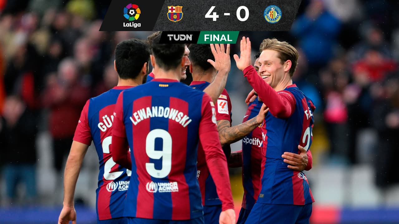 Barcelona golea al Getafe para quedarse con el subliderato