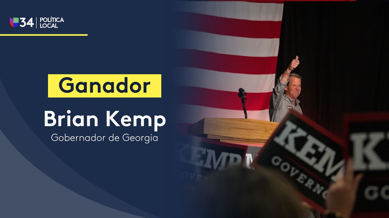Brian Kemp es reelegido como gobernador de Georgia