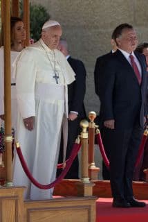 El papa Francisco peregrina en el Medio Oriente.