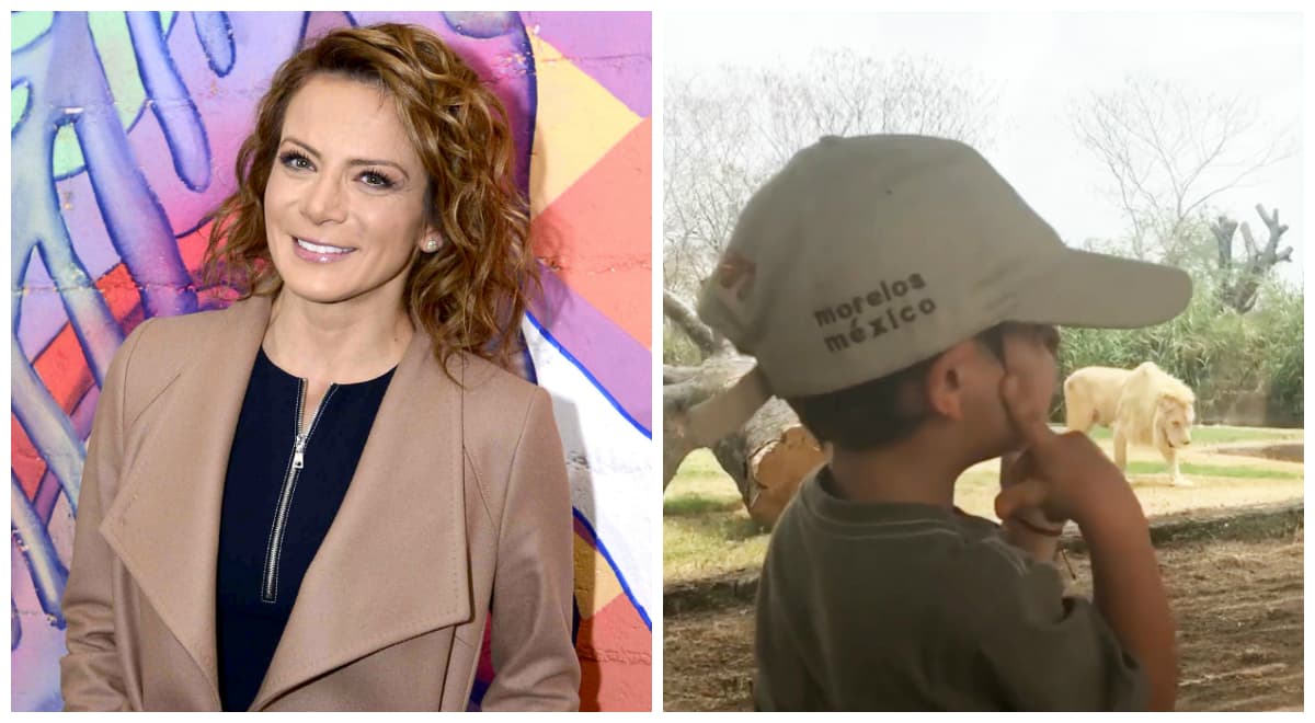 El hijo de Silvia Navarro se llevó tremendo susto en el zoológico