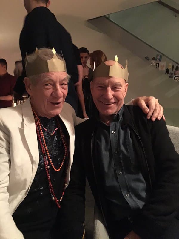 Grandes amigos, Ian McKellen y Patrick Stewart.