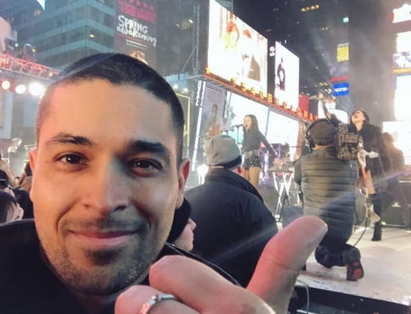 Wilmer Valderrama disfrutó el show de su amada Demi Lovato.