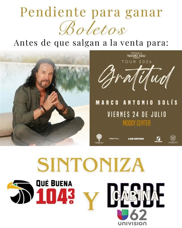 🎶✨ ¡MARCO ANTONIO SOLÍS LLEGA A AUSTIN! ✨🎶