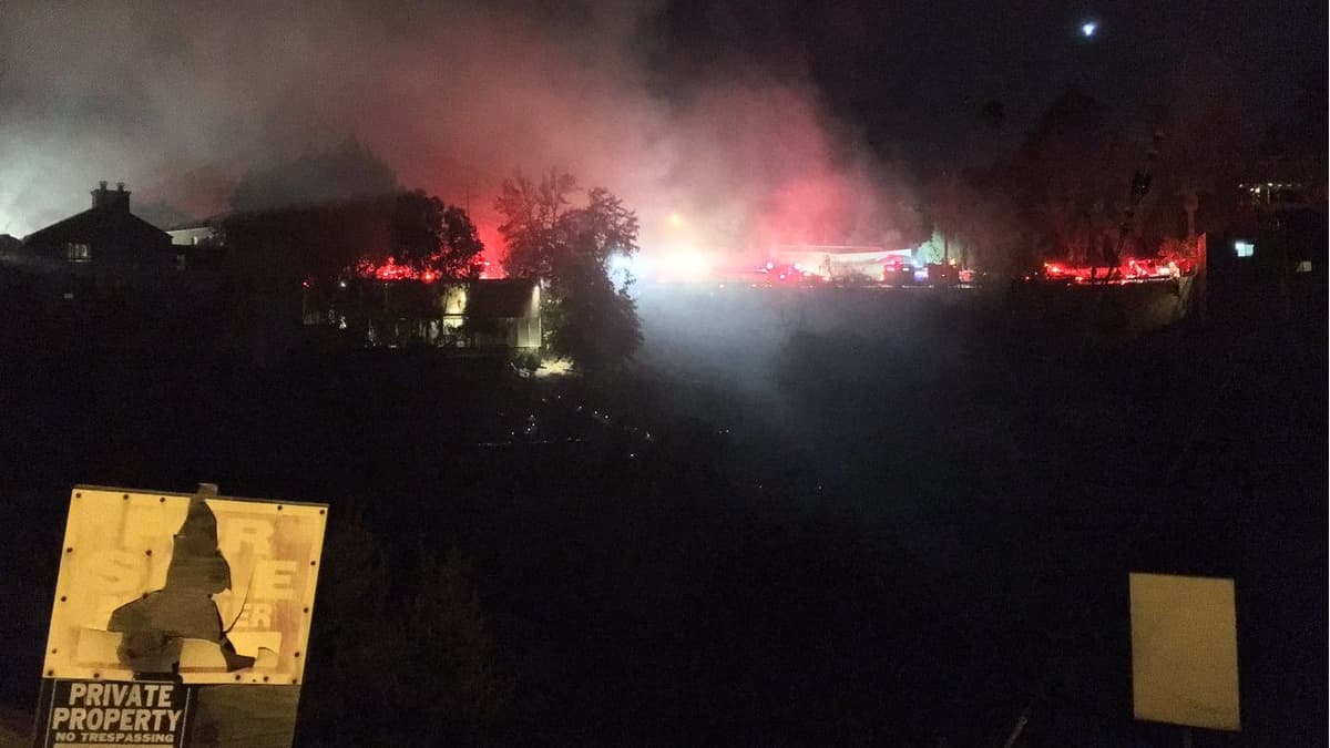 El incendio se registró en una mansión de Mount Washington.