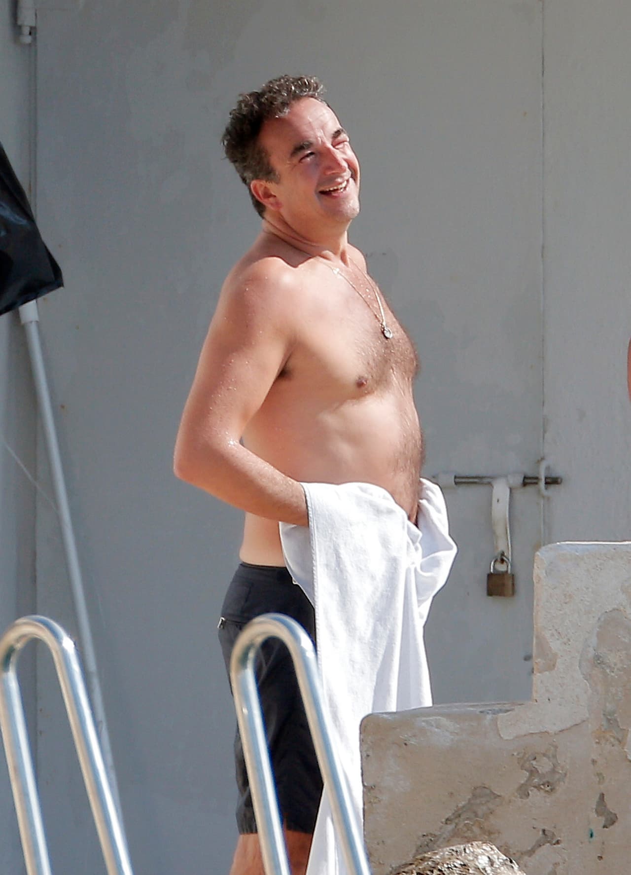 También iba la pareja de Mary-Kate, Nicolas Sarkozy.