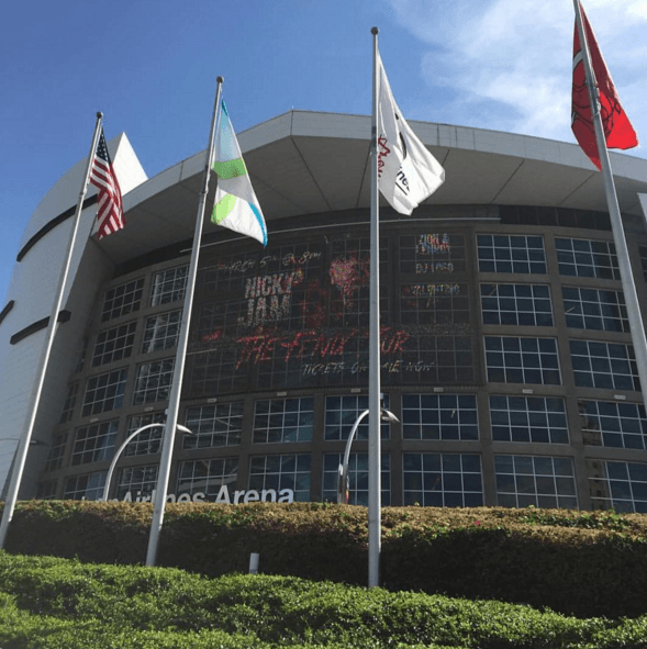 El concierto en Miami se realizó en la American Airlines Arena.