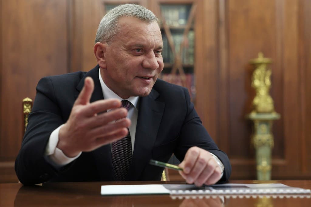 El director de la agencia estatal rusa Roscosmos, Yuri Borisov, en una imagen del 30 de junio de 2023.