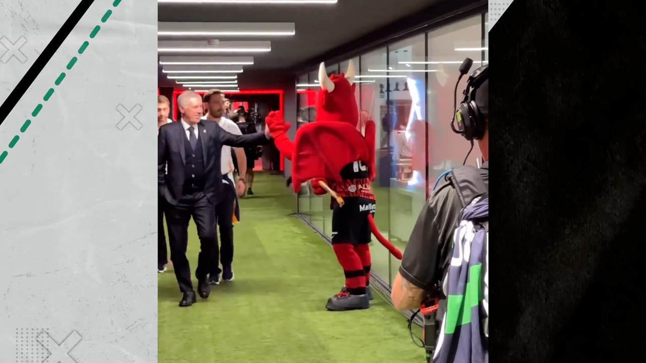 Dimonió recibe a los jugadores del Real Madrid