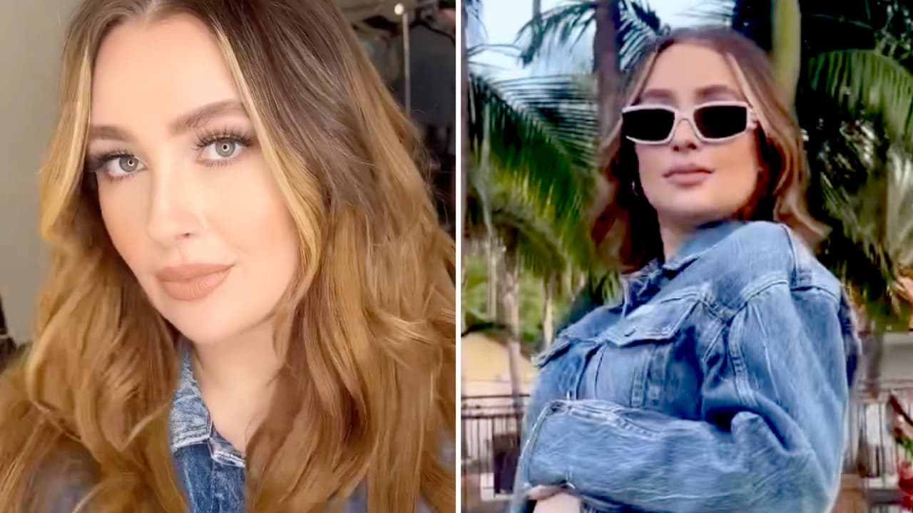 Kenia Ontiveros por fin muestra su pancita de embarazo y le dicen que por la forma "será niño"