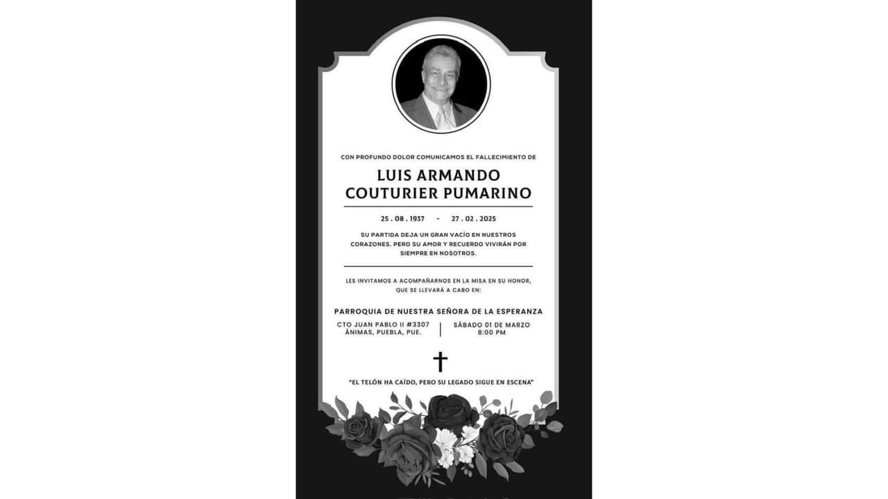 El sábado 1 de marzo se celebrará una misa en su honor en Puebla, México.