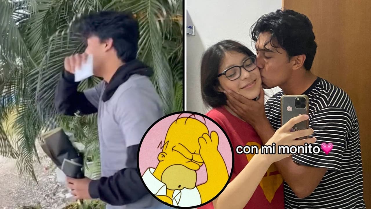 Chica arruina la romántica sorpresa de su novio; prometió avisarle al salir de la escuela