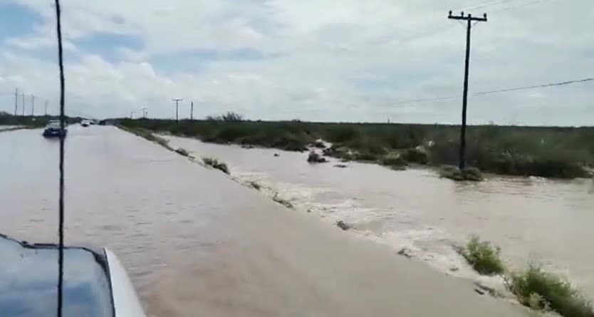 También se cerró el tramo en carretera Obregón-Empalme en el kilómetro 108.