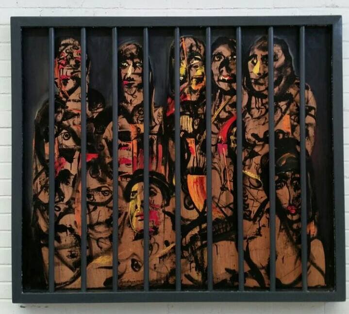 A través de la enseñanza en su taller carcelario, el pintor corrigió el camino de otros reos.