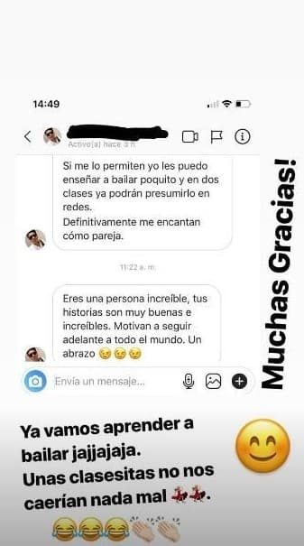 "Ya vamos a aprender a bailar. Unas clasecitas no nos caerían nada mal. Muchas gracias", expresó.