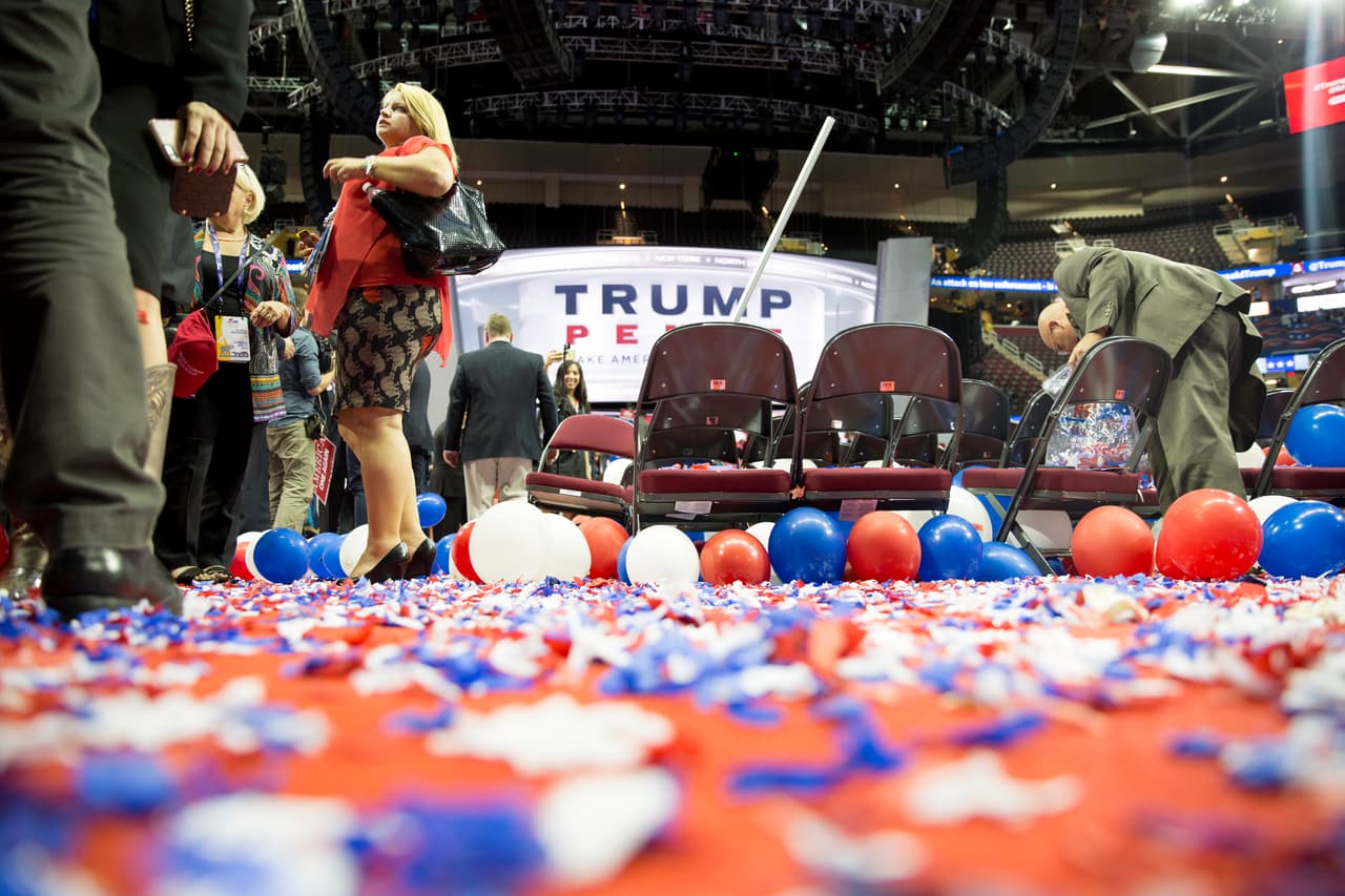 Los restos de una semana larga e intensa.