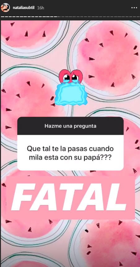 Primero admitió que no le gusta nada cuando su hija Mila se va con Sergio Mayer Mori.