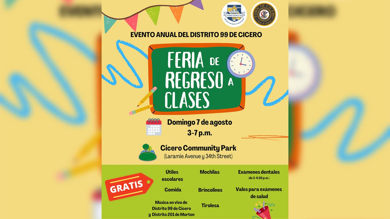 El Distrito 99 de Cicero prepara su feria anual de regreso a clases.