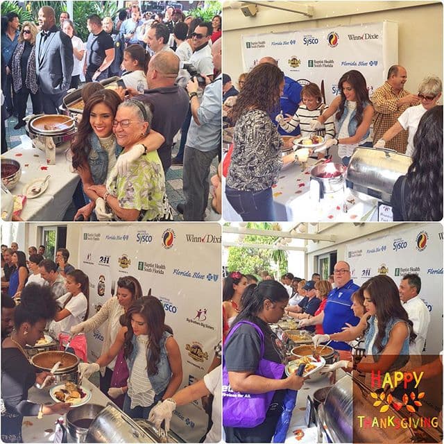 "Amos a darle gracias a Dios por todas las bendiciones que nos da, pero debemos hacer de esto un acto de todos los días. Lo mejor de estar bendecidos es que podamos bendecir a otros. Feliz día de acción de gracias!", dijo Francisca Lachapel.