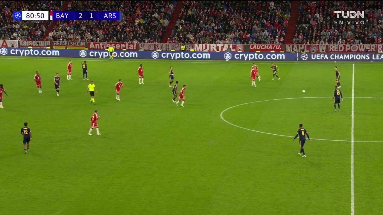¡GOL!  anota para Arsenal. Declan Rice