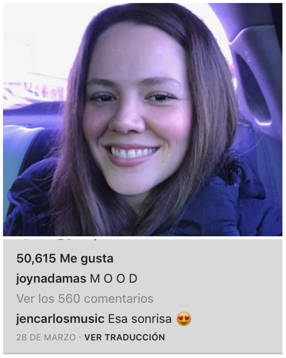 En más de una ocasión, Canela ha mostrado su entusiasmo al ver sonreír a la cantante.
