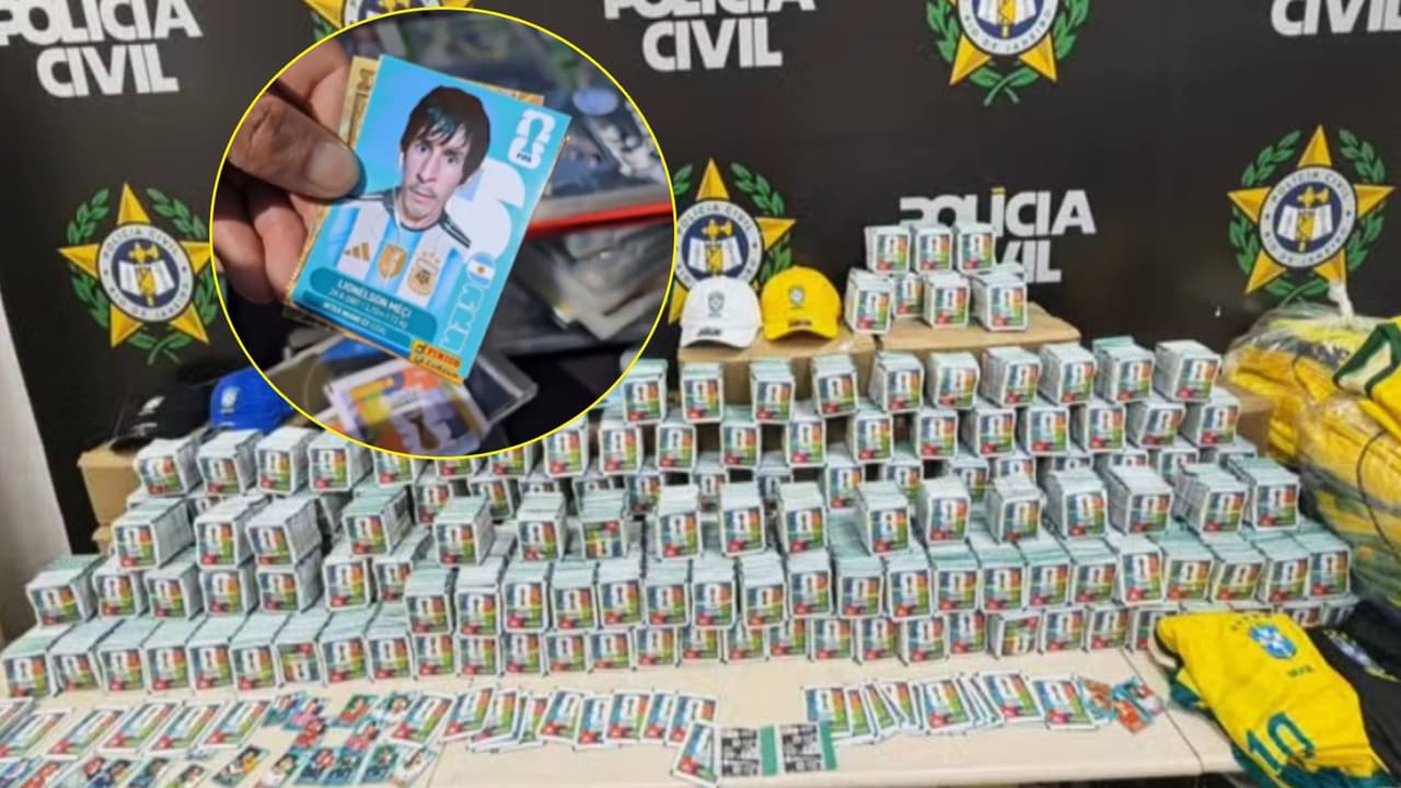 Decomisan miles de estampas del Panini para el Mundial 2026