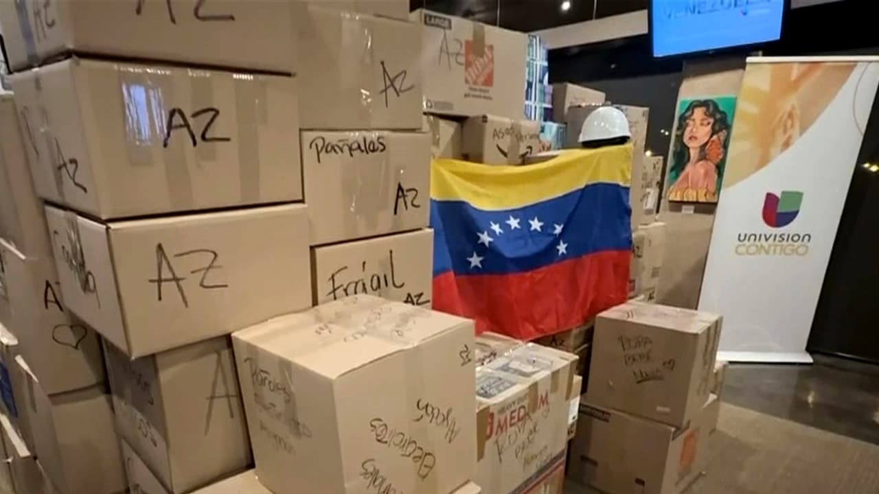 Arizona solidaria: La caravana de Univision Contigo "Unidos por Venezuela" recauda ayuda para damnificados por sismos