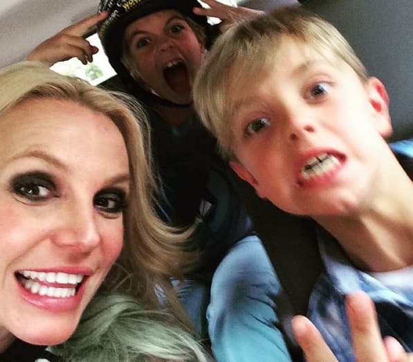 La que tuvo una semana espectacular fue Britney, que anduvo todo el tiempo con sus amados hijos.