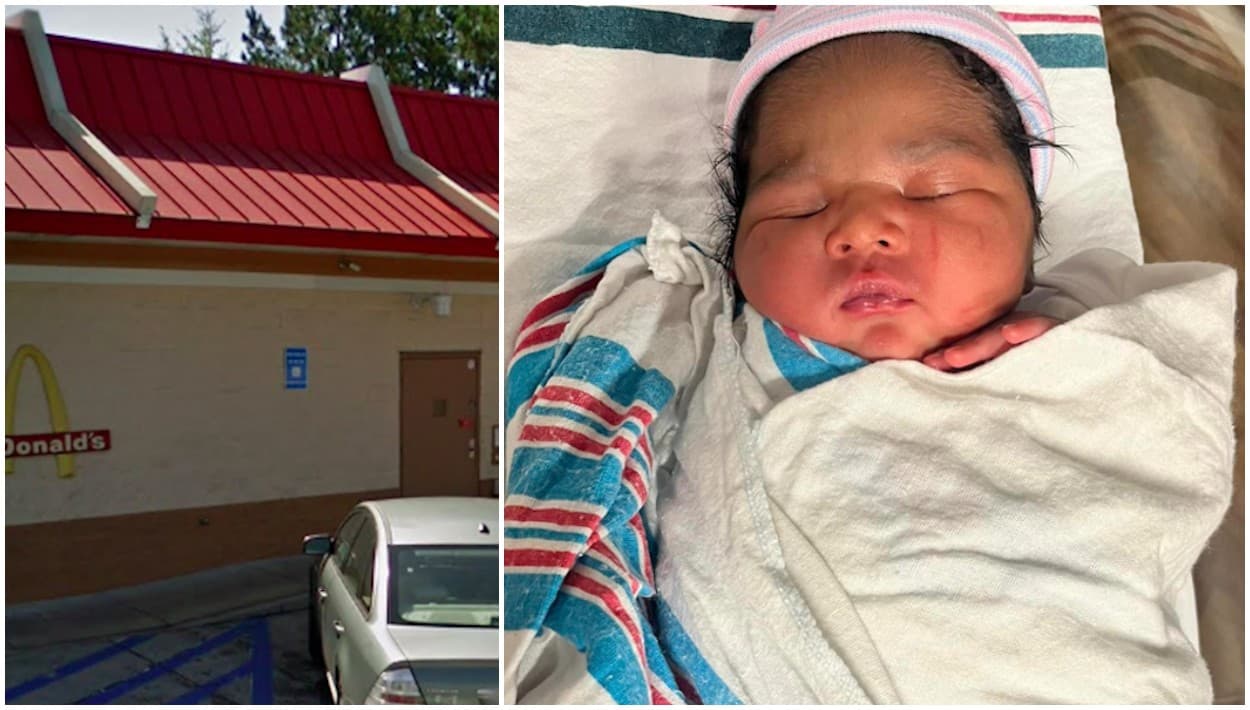 Se detienen de emergencia en McDonald's de Atlanta y salen con una 'pequeña nugget' de casi 8 libras