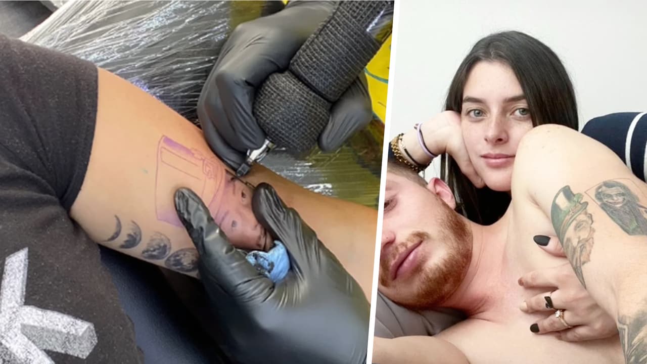Octavio Ocaña: Su novia lo recuerda al hacerse un tatuaje de su rostro