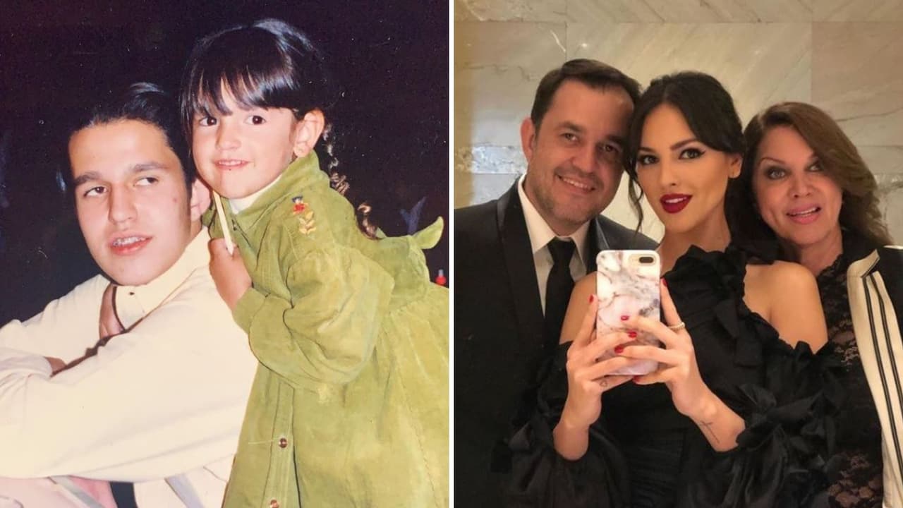 Eiza González y su hermano Yullen Valladeres
