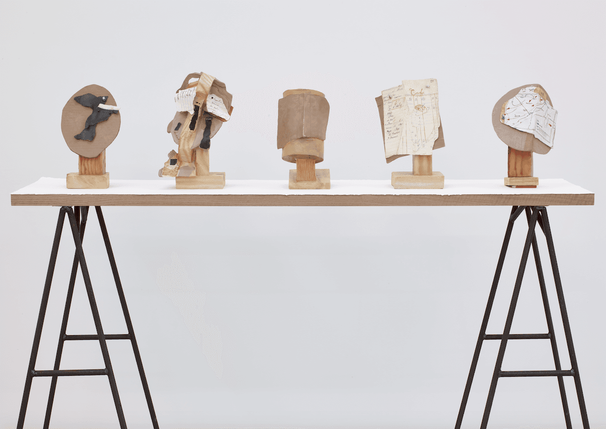 William Kentridge "Polychrome Heads", 2014 Óleo sobre bronce en madera Edición de 9 Galería: Marian Goodman Feria: Art Basel Miami Beach