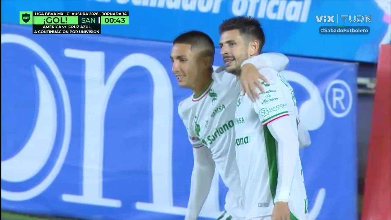 ¡Gool de vestidor! Santos Laguna sorprende al minuto de juego con Di Yorio
