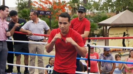 El campeón supermosca David 'Tornado' Sánchez no se confía de Walberto Ramos