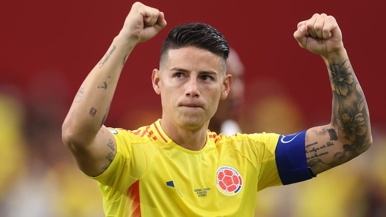 James Rodríguez, el mejor de Cuartos en Copa América 2024