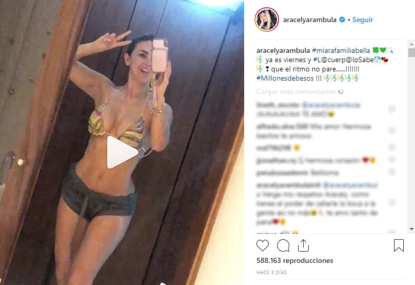 El fin de semana pasado, 'La Chule' compartió un video donde se le ve luciendo un traje de baño. La respuesta de sus seguidores fue inmediata, siendo la mayoría halagos.